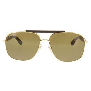 Bulgari BV5040K 393/83 Gold Rectangular Sunglasses